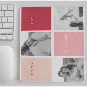 Drei Fotos   Happy Valentines Day Mousepad