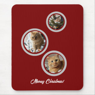 Drei Fotos Katzen Anpassen Mousepad