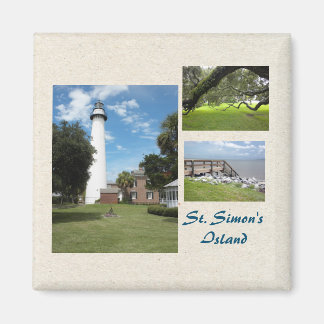 Drei Fotos St Simons Island Template Magnet