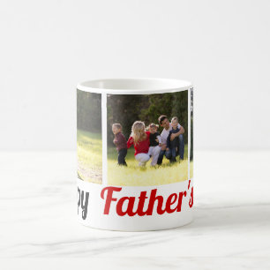 Drei Fotos Vatertag Foto Collage Kaffeetasse