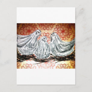 Drei französische Hennen Postkarte