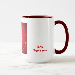 Drei französische Hennen Tasse