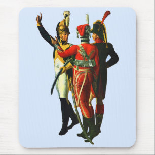 drei französische Soldaten um 1800 Mousepad