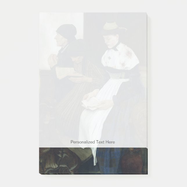 Drei Frauen in Kirche, 1882 Post-it Klebezettel (Vorderseite)