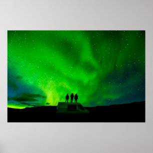 Drei Freunde auf einer epischen Reise in ihrem Cam Poster