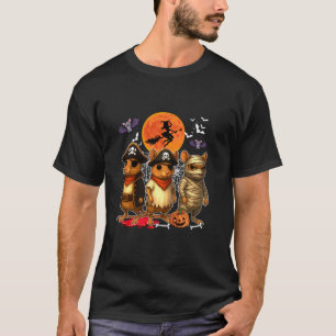 Drei Funny Kangaroo Rats Kostüm Pirate Boo Mummy T-Shirt