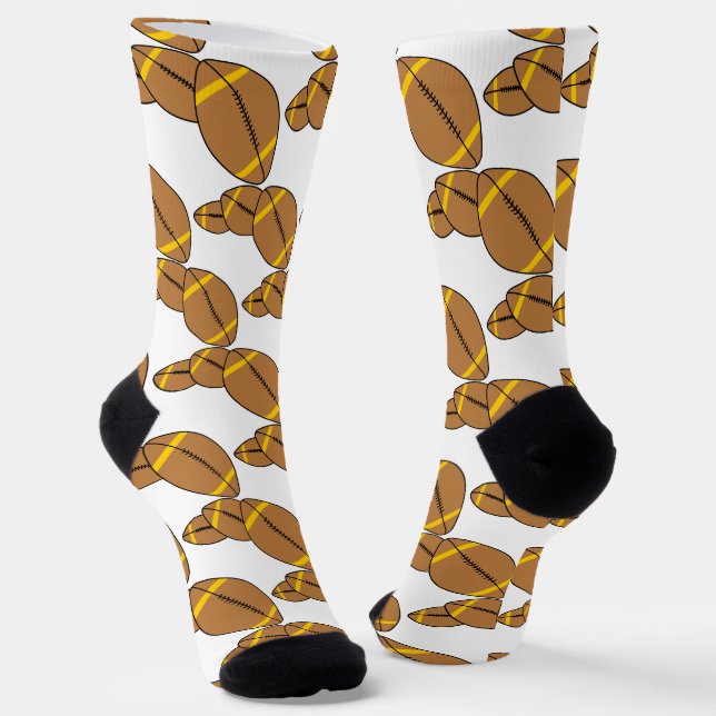 Drei Fußbälle Socken (Gewinkelt)