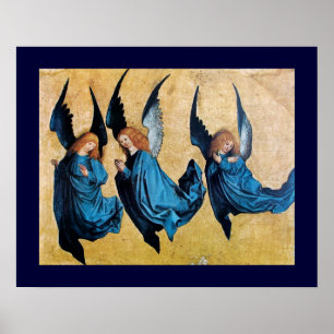 DREI GEBIETE IN BLAU POSTER
