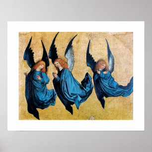 DREI GEBIETE IN BLAU POSTER