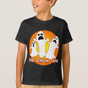 Drei Geister das Schrei-Team-Halloween-T-Shirt T-Shirt