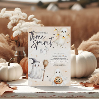 Drei Geister Dritte Geburtstagspartei Einladung