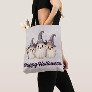 Drei Geister Hexenhüte Silber Frohes Halloween