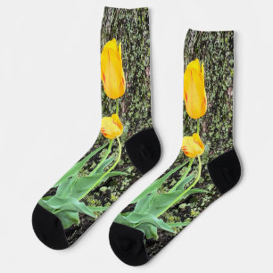 Drei gelbe Tulissen / Socken