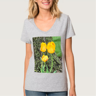 Drei gelbe Tulissen / T-Shirt