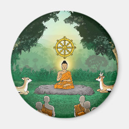 Drei Gemische: Buddha, Dharma, Sangha Magnet