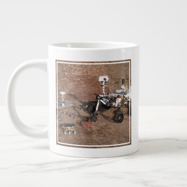 Drei Generationen von Mars-Rover. Jumbo-Tasse (Links)