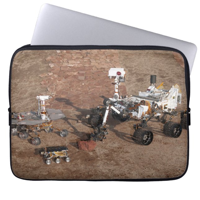 Drei Generationen von Mars-Rover. Laptopschutzhülle (Vorderseite)