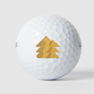 Drei gestapelte Pyramiden Golfball