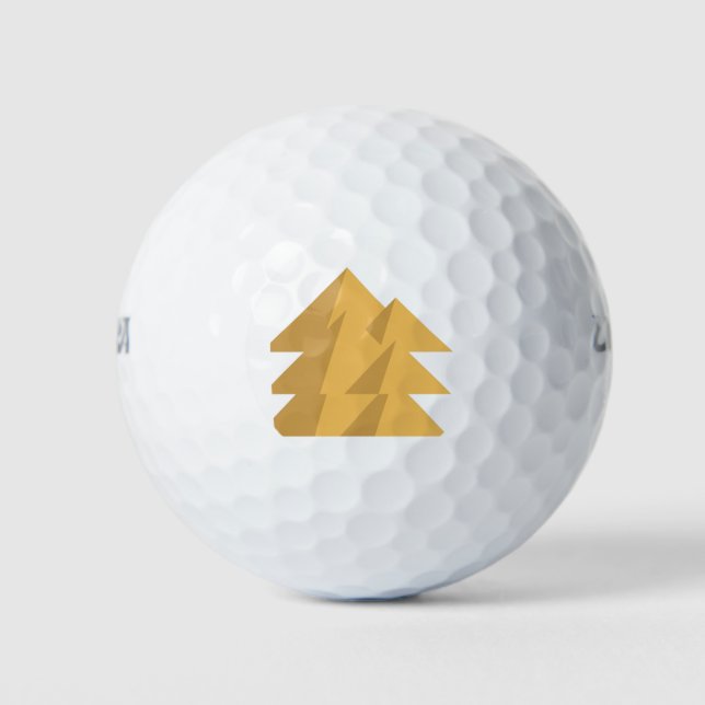 Drei gestapelte Pyramiden Golfball (Vorderseite)