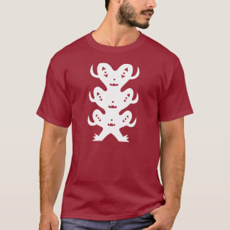 Drei gingen Monster vom Mond voran T-Shirt