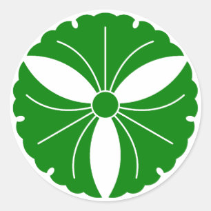 Drei Ginkgo-Blätter klassischer Rundaufkleber Runder Aufkleber