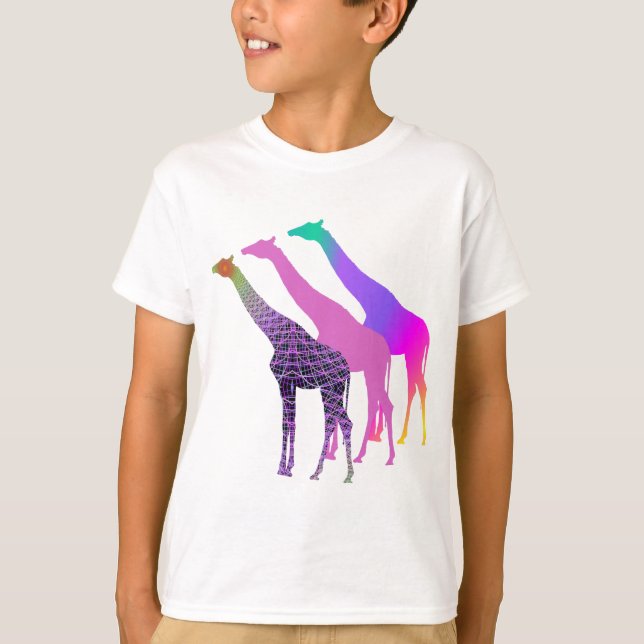Drei Giraffen Design 5 T-Shirt (Vorderseite)