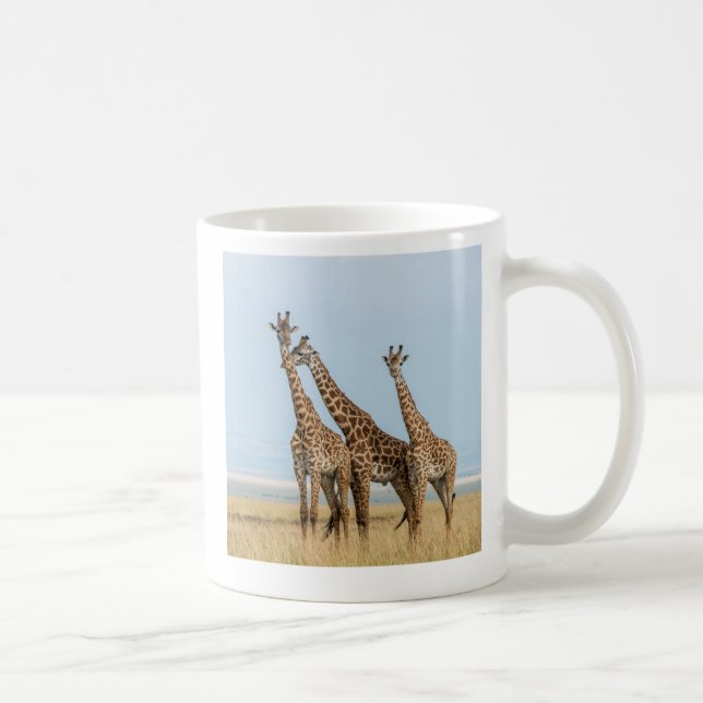 Drei Giraffen Posing Tasse (Rechts)