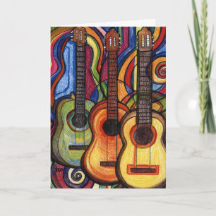 Drei Gitarren Karte