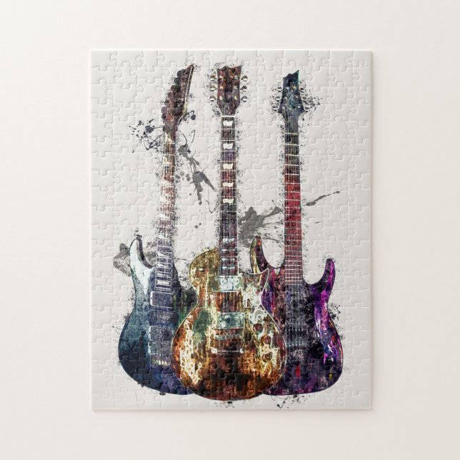 Drei Gitarren Puzzle (Vertikal)