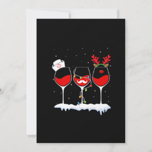 Drei Gläser Rotwein Funny Christmas Lights Nur Save The Date