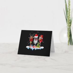 Drei Gläser Wein Weihnachtsbeleuchtung Weihnachtsm Einladung