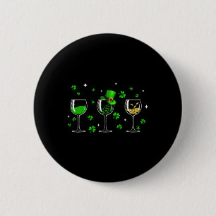 Drei Glöckchen Clover Kleeblatt St Patrick Day Iri Button