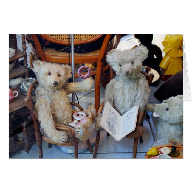 Drei glückliche Teddybären (Vorderseite (Horizontal))