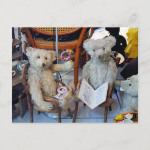 Drei glückliche Teddybären Postkarte
