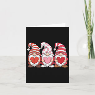 Drei Gnome, die Herzklopfen für Frauen halten Karte