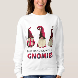 Drei Gnome, die nur mit meinen Gnomen Buffalo Sweatshirt