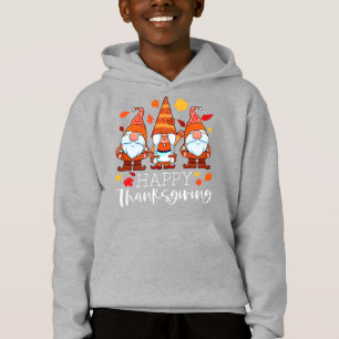 Drei Gnome glücklich Erntedankwürdige Nomaden fall Hoodie