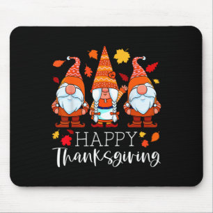 Drei Gnome glücklich Erntedankwürdige Nomaden fall Mousepad