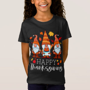 Drei Gnome glücklich Erntedankwürdige Nomaden fall T-Shirt