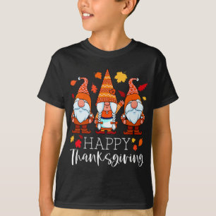 Drei Gnome glücklich Erntedankwürdige Nomaden fall T-Shirt