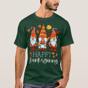 Drei Gnome glücklich Erntedankwürdige Nomaden fall T-Shirt