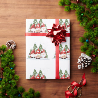 Drei Gnome Weihnachtswrapper Geschenkpapier