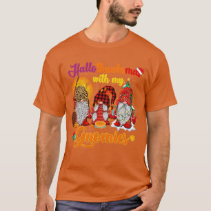 Drei Gnomes glückliches Halloween Fall Candy Corn T-Shirt