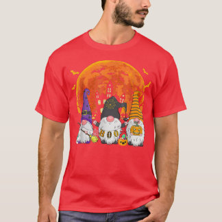 Drei Gnomes Hexenkürbis Kürbiskugel Spooky T-Shirt
