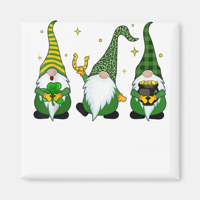 Drei Gnomes St Patricks Day Magnet (Vorne)