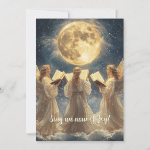 Drei goldene Engel Weihnachtsgrußkarte Feiertagskarte