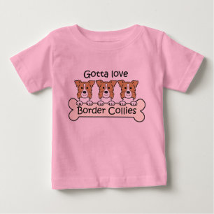 Drei GrenzCollies Baby T-shirt