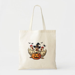 Drei grimmige Halloween-Bauer Tragetasche