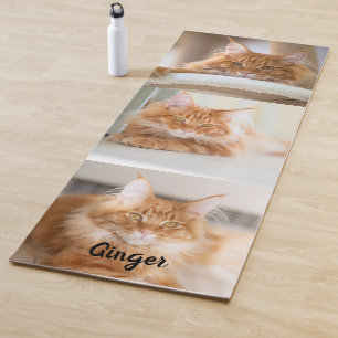 Drei große quadratische FotoCollage Yogamatte