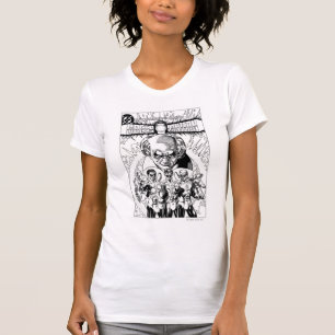 Drei grüne Laternen-Comic-Abdeckung, Schwarzweiss T-Shirt